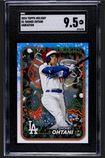 2024 Topps Holiday Shohei Ohtani #H1 SP SANTA HAT SGC 9.5 Mint+ LA Dodgers