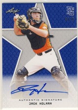 JACK HOLMAN 2020 Leaf Perfect Game PG Blue AUTO /15 UCSB