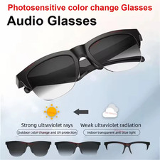 2026 Color-Changing Lens Smart Glasses Voice Assistant Wireless Bluetooth Call O