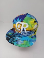 CR Costa Rica Pura Vida Hawaiian Snapback Hat Adjustable Cap