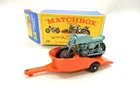 Vintage 1967 MATCHBOX LESNEY No. 38 Honda Motorcycle & Trailer MIB