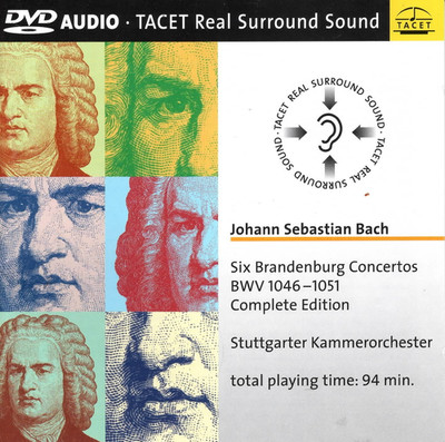 DVD AUDIO Real Surround Sound: J. S. Bach COMPLETE BRANDENBURG CONCERTOS (C8313)