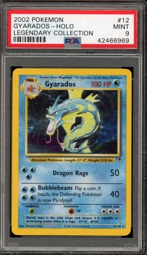 Pokemon Gyarados Legendary Coll. Holo Rare #12 PSA 9 Mint
