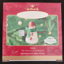 Hallmark Ornament "Max" The Snowmen of Mitford 2000 NIB