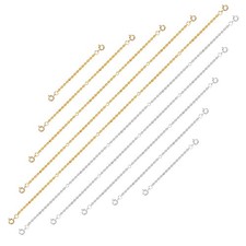 10 Pack Necklace Extender Chains Stainless Steel Clasps for Jewelry Making