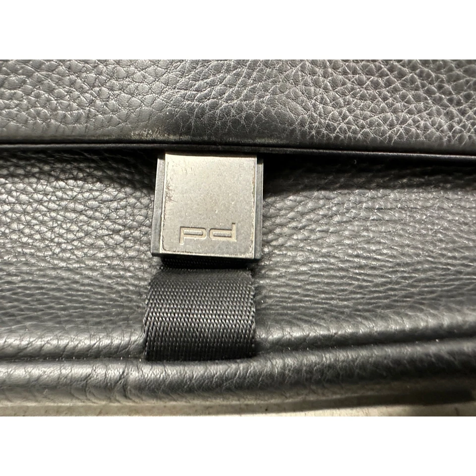 Porsche Design P'2100 Cuero Mensajero Laptop Maletín Bolso Lujo-13"x17"x5" Foto 2 de 4
