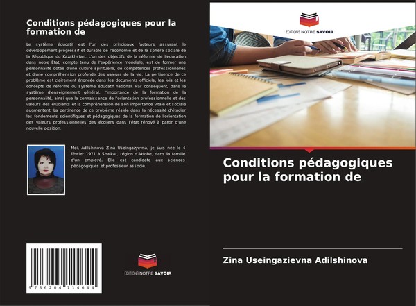 Zina Useingazievna Adilshinova | Conditions PéDagogiques Pour La Formation De-image