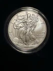 2020 W American Eagle One Oz. Silver Burnished Uncirculated Coin in OGP with COA