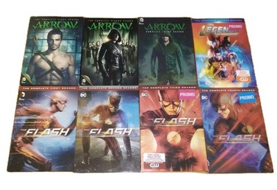 The Flash & Arrow  TV Series Seasons + Legends Of Tommorow  DVD Lot  DC Comics