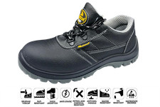 SAFETOE® Sicherheitsschuhe S3 Arbeitsschuhe Halbschuhe schwarz (L-7006) Gr. 42