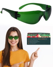 Red Light Therapy Glasses Eye Protection 200-2000nm Infrared LED Light Goggles