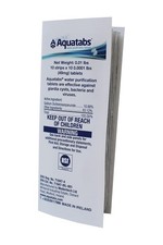 Aquatabs 49mg Water Purification Tablets 100 Pack . 49mg , white