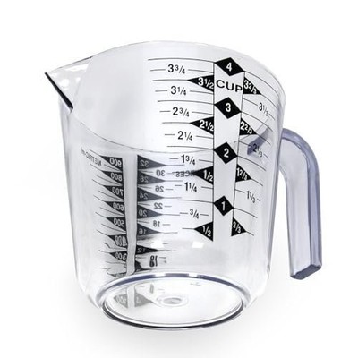 Chef Craft 4 Cup Select Clear Plastic Measuring Cup