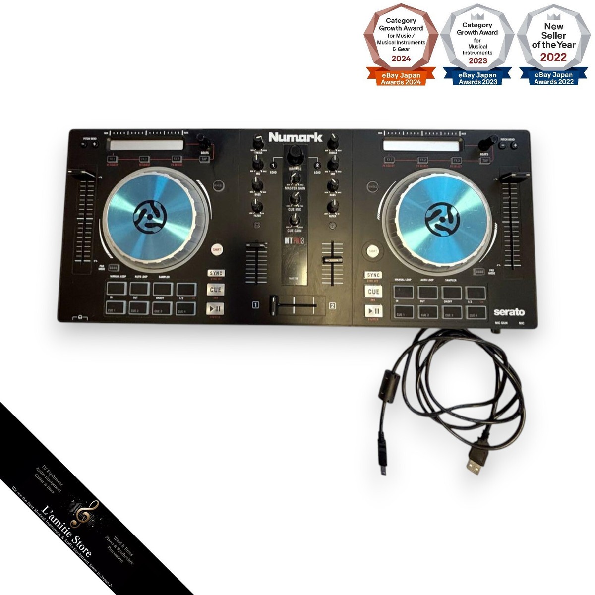 Numark MIXTRACK PRO 3 DJ Controller Mixer Audio Equipment