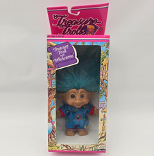 1990s Treasure Trolls Teal Hair Star Pajamas Wishstone Ace Novelty NIB Vintage