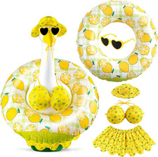 Porch Goose Summer Outfits 23 Inch - Hawaiian Bikini Lawn Goose Costume for Luau