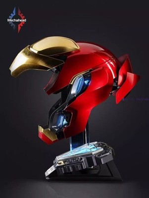 Iron Man【MK50】Helmet Mask Adult Wearable Voice Control Auto Split Open