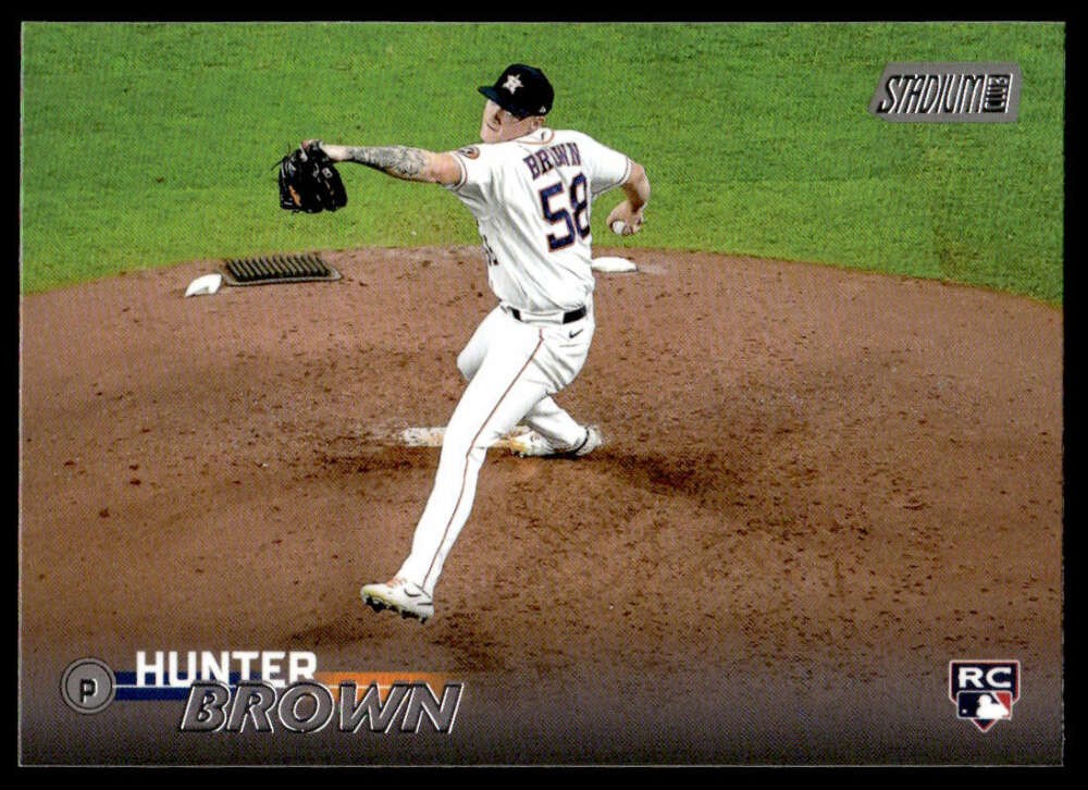 2023 TOPPS STADIUM CLUB #66 HUNTER BROWN RC ROOKIE HOUSTON ASTROS BASEBALL