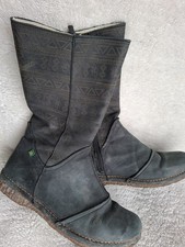 El NATURALISTA Stiefel Leder Schwarz Dekor Gr.40