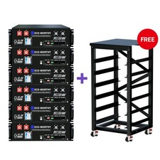 48V 100AH LiFePO4 Battery with Hybrid Inverter MPPT 3U Service Rack V4.0
