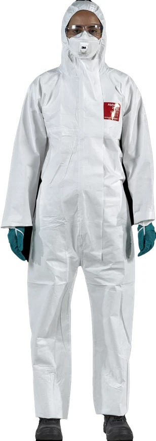 ANSELL Alphatec 2500 Coverall 111 Disposable White Paint/Dust Suit-S-XL-NEW *REDUCED*