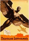 WW2 WWII German Third Reich Deutsche Lufthansa Military Propaganda Poster Print