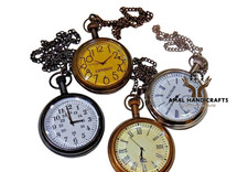 AMAL Lot 4 Vintage Elgin Brass Pocket Watch Antique Collectible Anniversary Gift