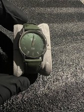 RARE Vintage Seiko Slim Green Quartz Gentlemen's Wrist Watch