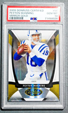 2009 Donruss Certified #56 PEYTON MANNING Mirror Gold /25 PSA 10 Colts