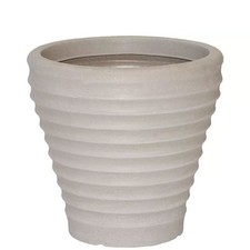 Strata Moroccan Planter, Stone - 43cm