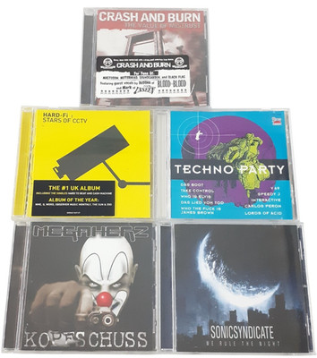 Sonic Syndicate We Rule The Night,Kopfschuss,Techno Party- 5CD Bundle-  sehr gut