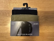Brand New Marks And Spencer Autograph 2 Sleeveless Sports Vests Size 2X Large
