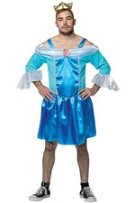 Brand New Princess Cinderfella Cinderella Men Adult Costume