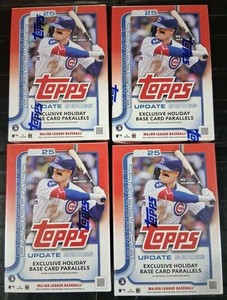4xLot ~ 2025 Topps Update Series Baseball Blaster Boxes ( 336 Cards )