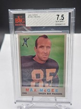 1959 Topps #4 Max McGee Rookie RC Packers BVG Beckett 7.5 Near Mint+ NM+