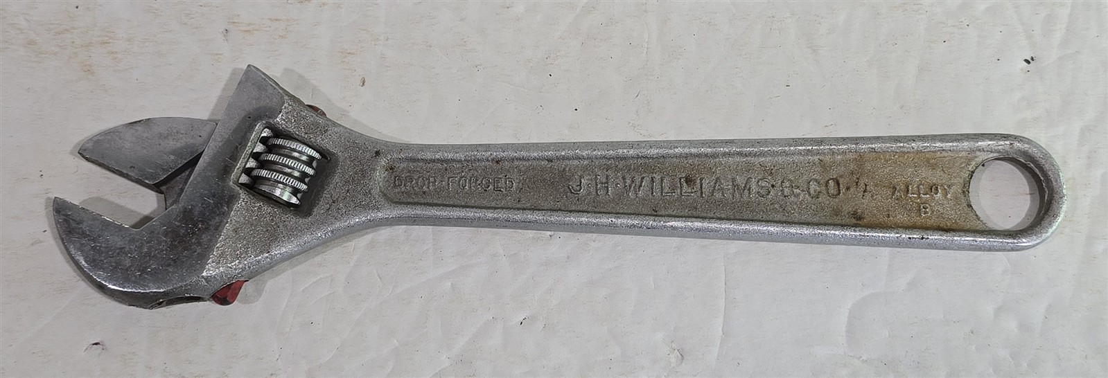 Vintage JH Williams & Co Superjustable 8" Drop Forged Alloy B Wrench Made in USA