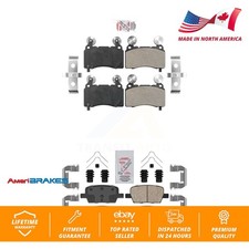 Front Semi-Metallic Rear Ceramic Disc Brake Pads Kit For Cadillac CT6 KNF-100580