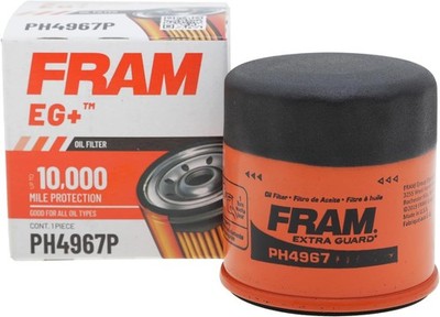 FRAM Extra Guard PH4967P Spin-On Engine Oil Filter 10K Mile Replacement