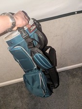 Golf Pencil Bag 3 Pockets, Padded Straps, for Travel Golf Course