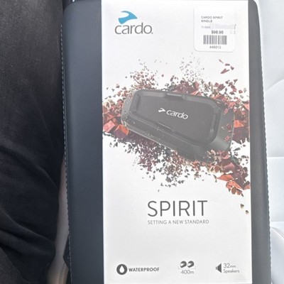   Cardo Spirit Single Motorcycle Bluetooth Intercom Headset Waterproof SPRT0001
