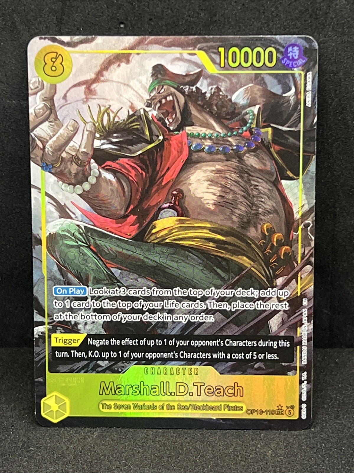 One Piece: The Time of Battle - Marshall.D.Teach SEC Alt Art #OP16-119