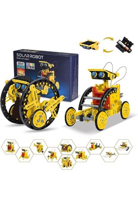 STEM 12-in-1 Solar Roboter Spielzeug, Science Kits für Kinder Alter 8-12, DIY BESCHÄDIGTE BOX