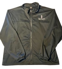 Lincoln MKC Black Full Zip Jacket 3XL Lightweight Windbreaker Made In USA