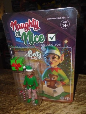 FRESH MONKEY FICTION NAUGHTY OR NICE BETTY THE ELF FIGURE 2021