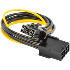 2 Pack 8-Pin PCI-E Power Extension Cable for GPU Video Card PCI Express 8  