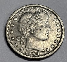 1894 Barber Quarter