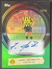 Jorg Heinrich 2025-26 Topps Focus Borussia Dortmund Viewfinder Green Auto /99