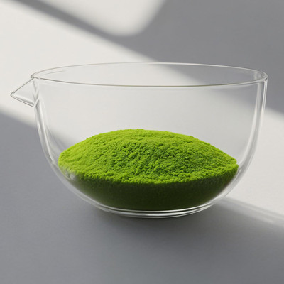 Glass Matcha Bowl with Spout,1 Pack Handmade Clear Glass Chawan Matcha Green ...