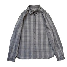 MARGARET HOWELL MHL. Cotton Check Shirt Size 3 Japanese Natural Style