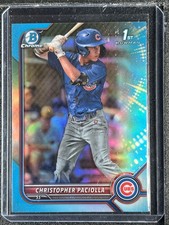 Paciolla, Christopher - 2022 Bowman Draft Chrome - Sky Blue